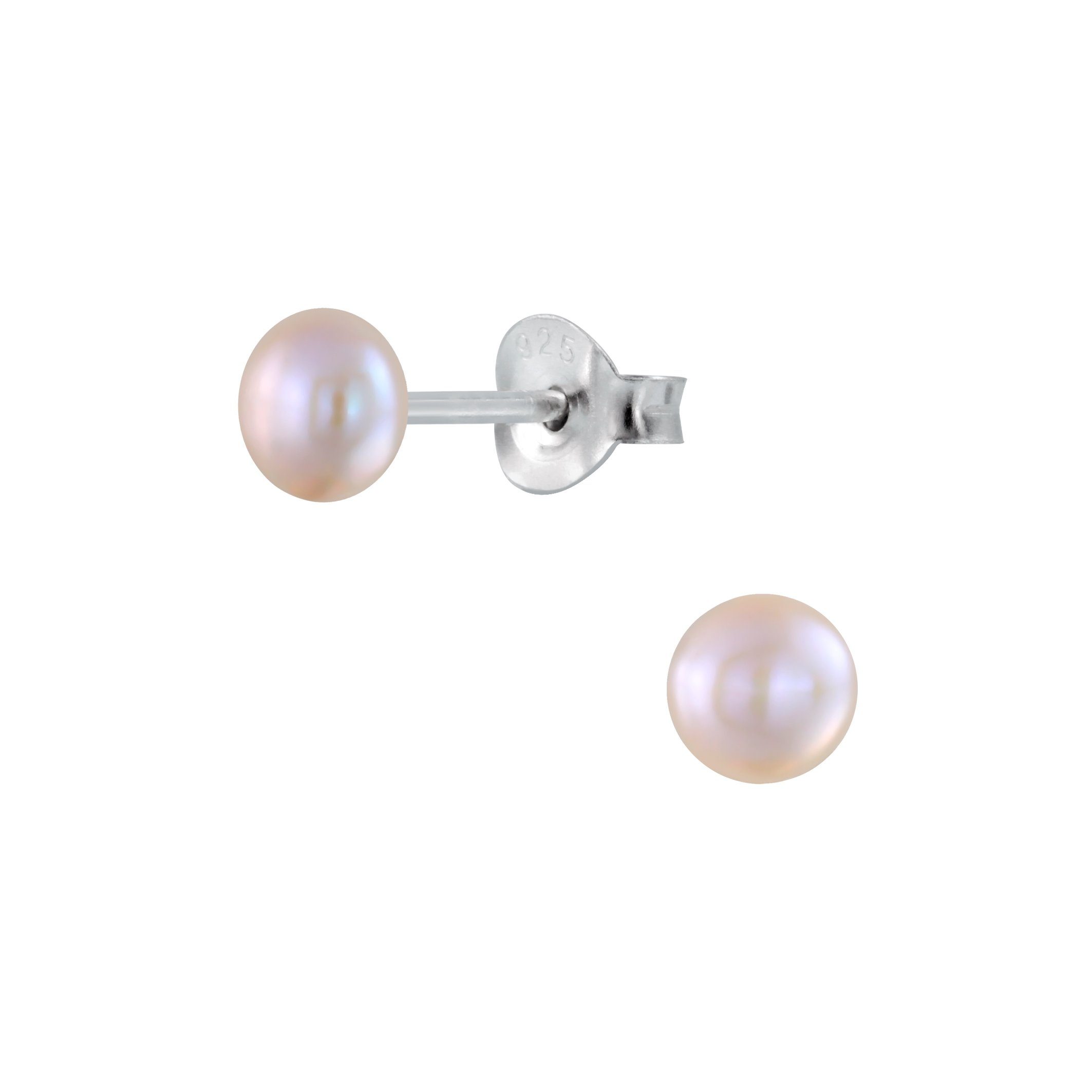 ALEXANDER YORK Paar Ohrstecker PERLE peach, 2-tlg., 925 Sterling Silber