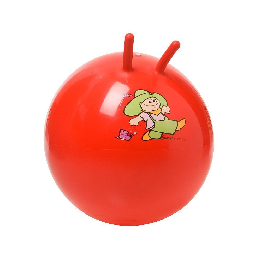Hüpfball 60cm mit Griff Sprungball gelb oder rot Springball Hopser