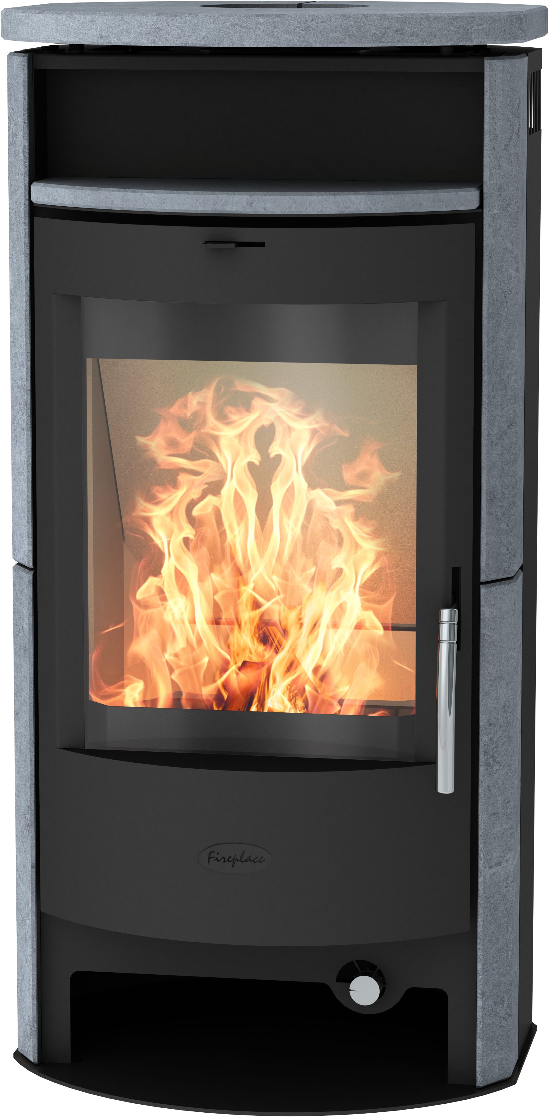 Fireplace Kaminofen Heathus Parma Speckstein, 6,0 kW, Dauerbrand, Tee- und Holzfach