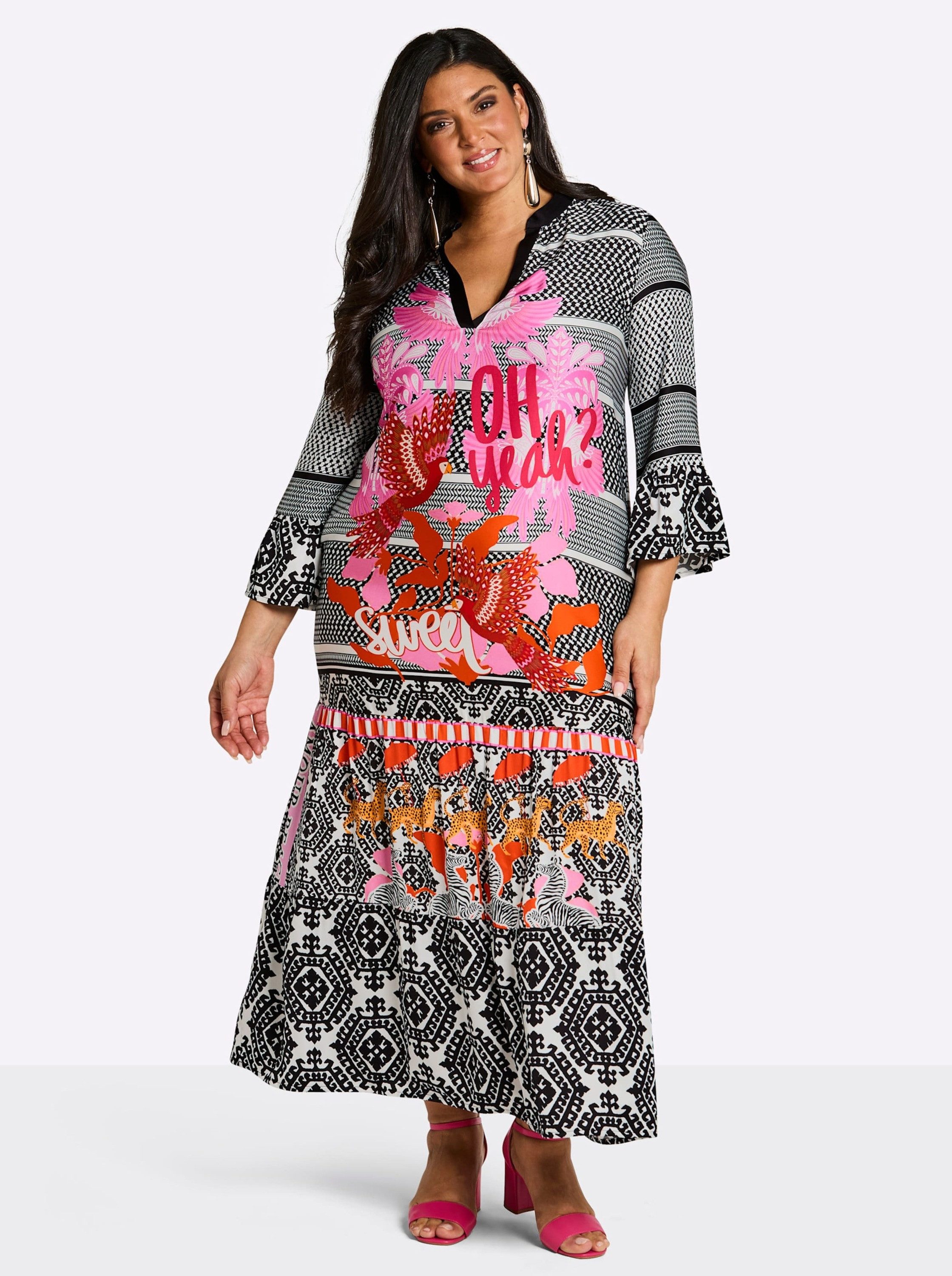Etuikleid Kleid 3/4-Arm