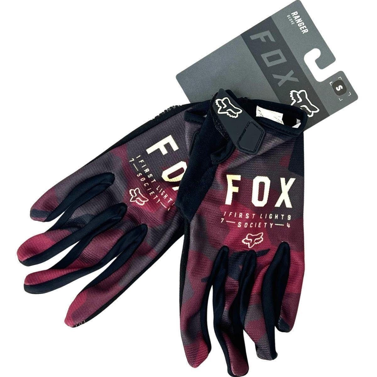 Glove Handschuhe Fahrradhandschuhe Fox Maroon Dark Fox Ranger Racing