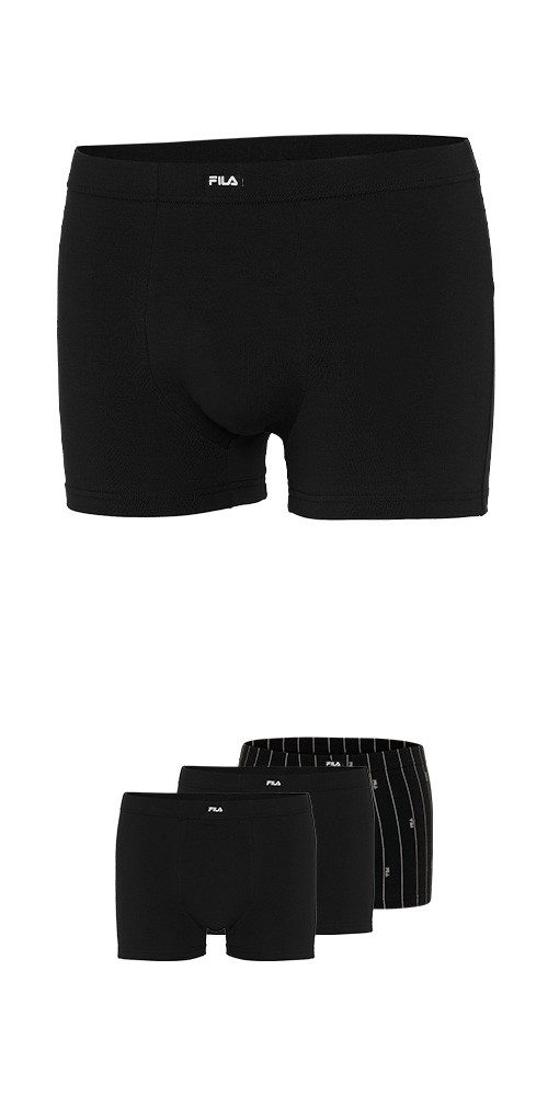 Fila Boxer (3er Pack) ohne Eingriff, elastisch, bequem, Baumwollmix