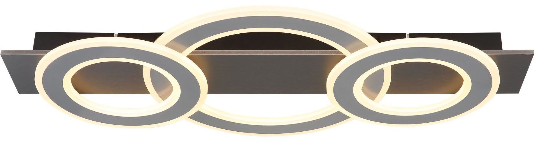 GLOBO LIGHTING Deckenleuchte JAYDEN, LED fest integriert, Warmweiß, Deckenlampe, Wohnzimmer, Schlafzimmer, 3000 Kelvin