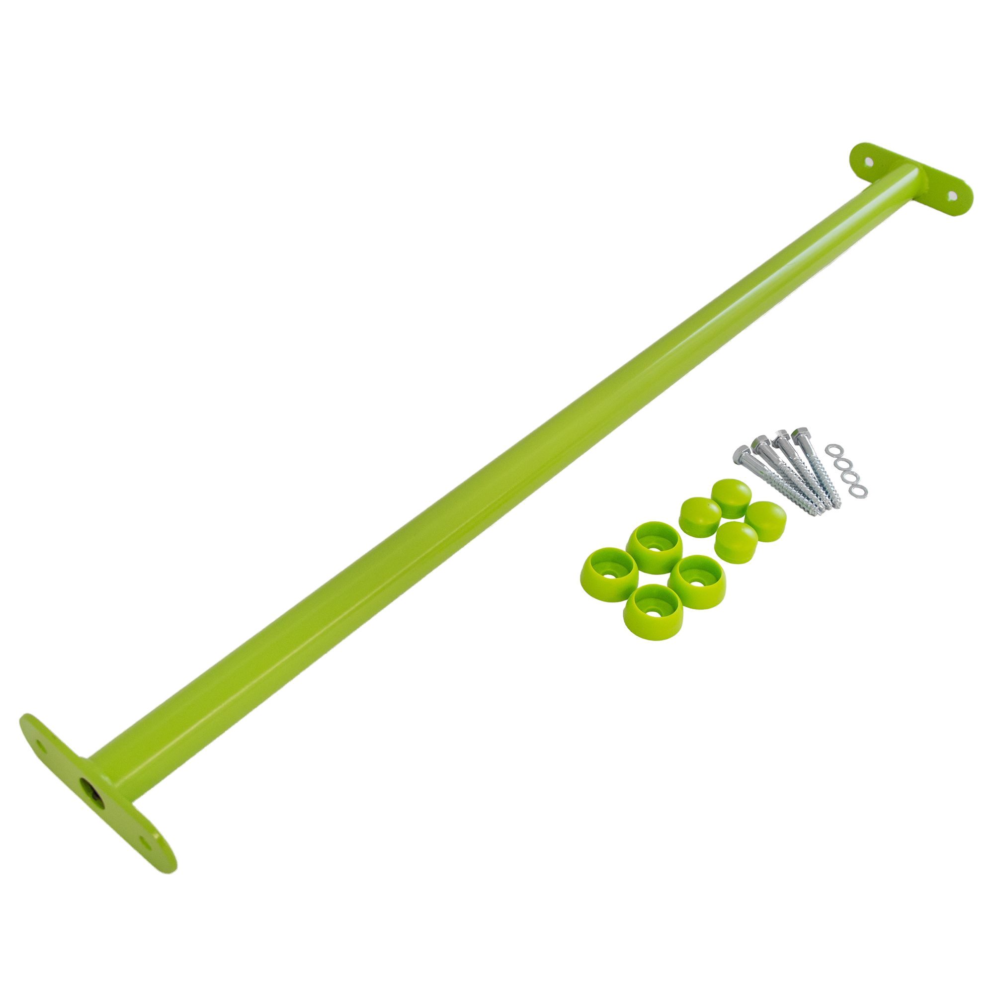 ROG-Gardenline Turnreck Reckstange Metall stabile Turnstange inklusive Montagematerial, (apfelgrün / lime, 90 cm)