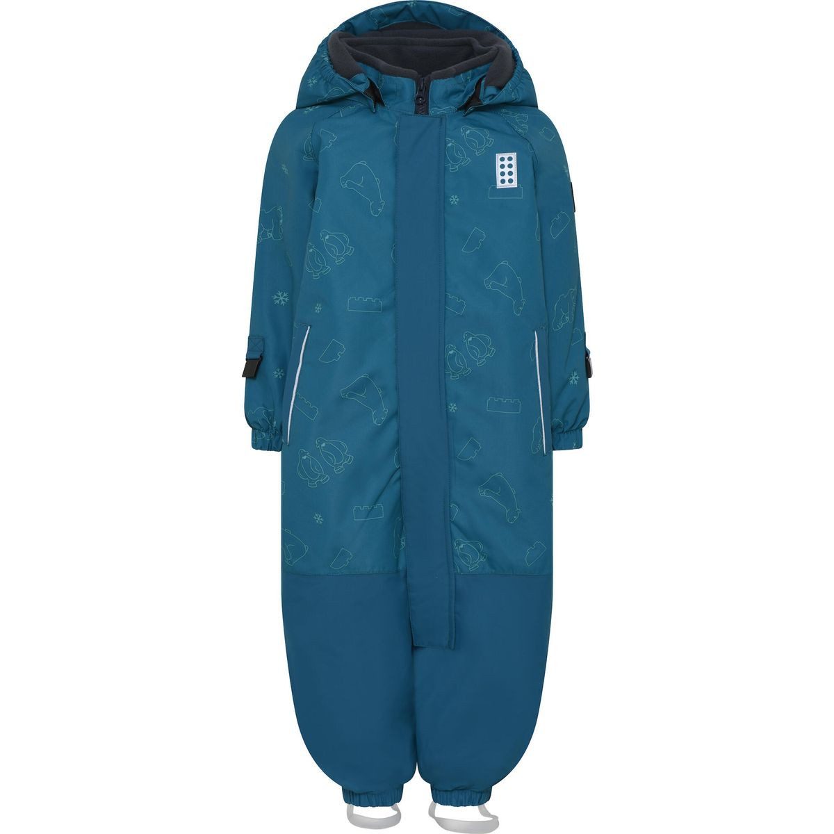 LEGO® kidswear Schneeoverall LWJADEN 702 - Snowsuit Auf dem Oberteil dieses einfarbigen Schneeanzugs für jüngere Kinder