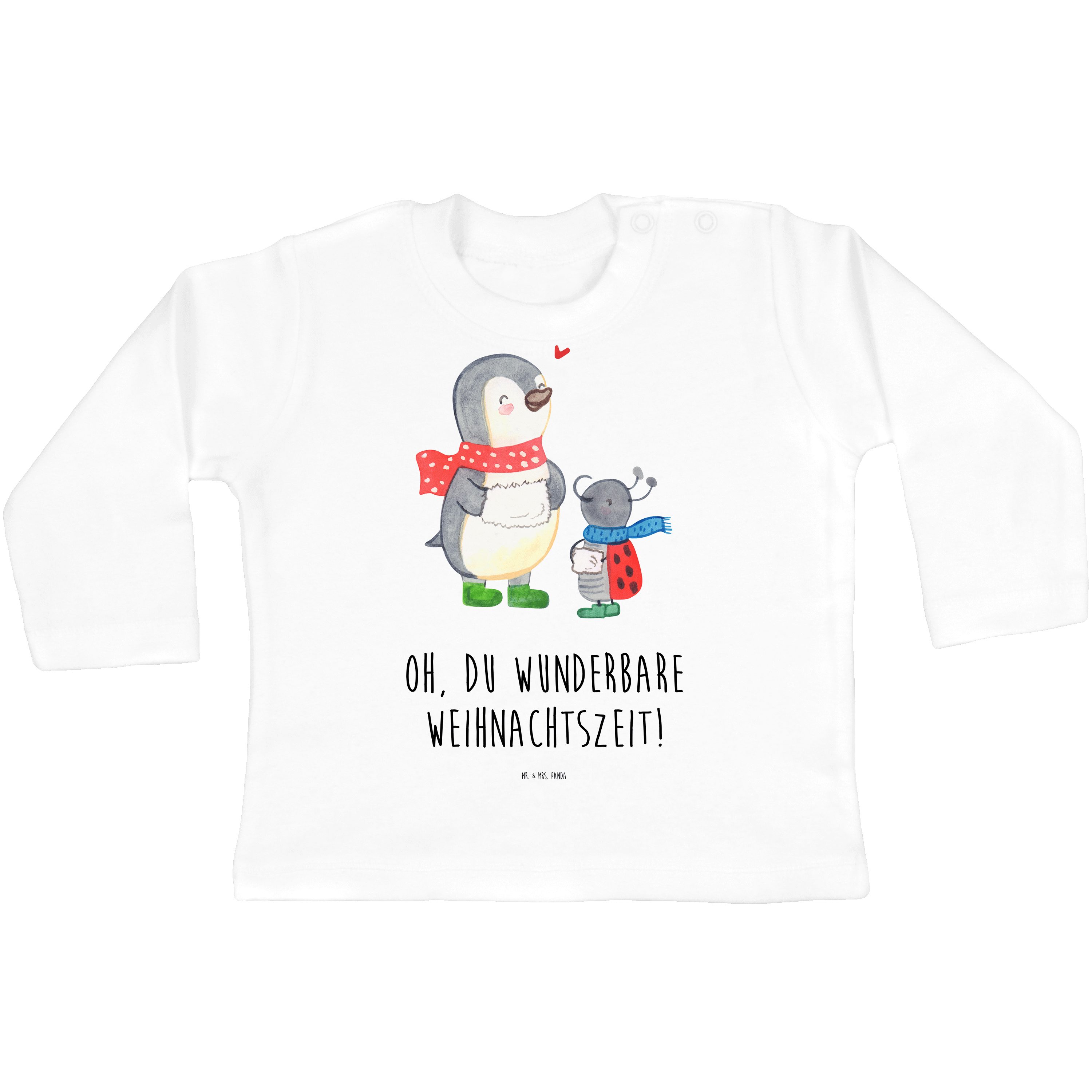 Smörle Baby, (1-tlg) Winterzeit & Geschenk, Weiß - Weihnach Panda - Mrs. Strampler Jungen, Kleidung, Mr.