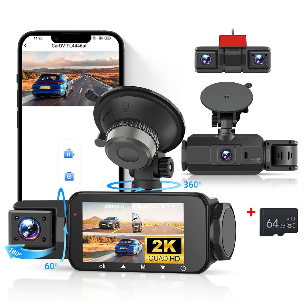 Auto DVR Kamera HD Auto Rekorder mit 64 Karte Dashcam