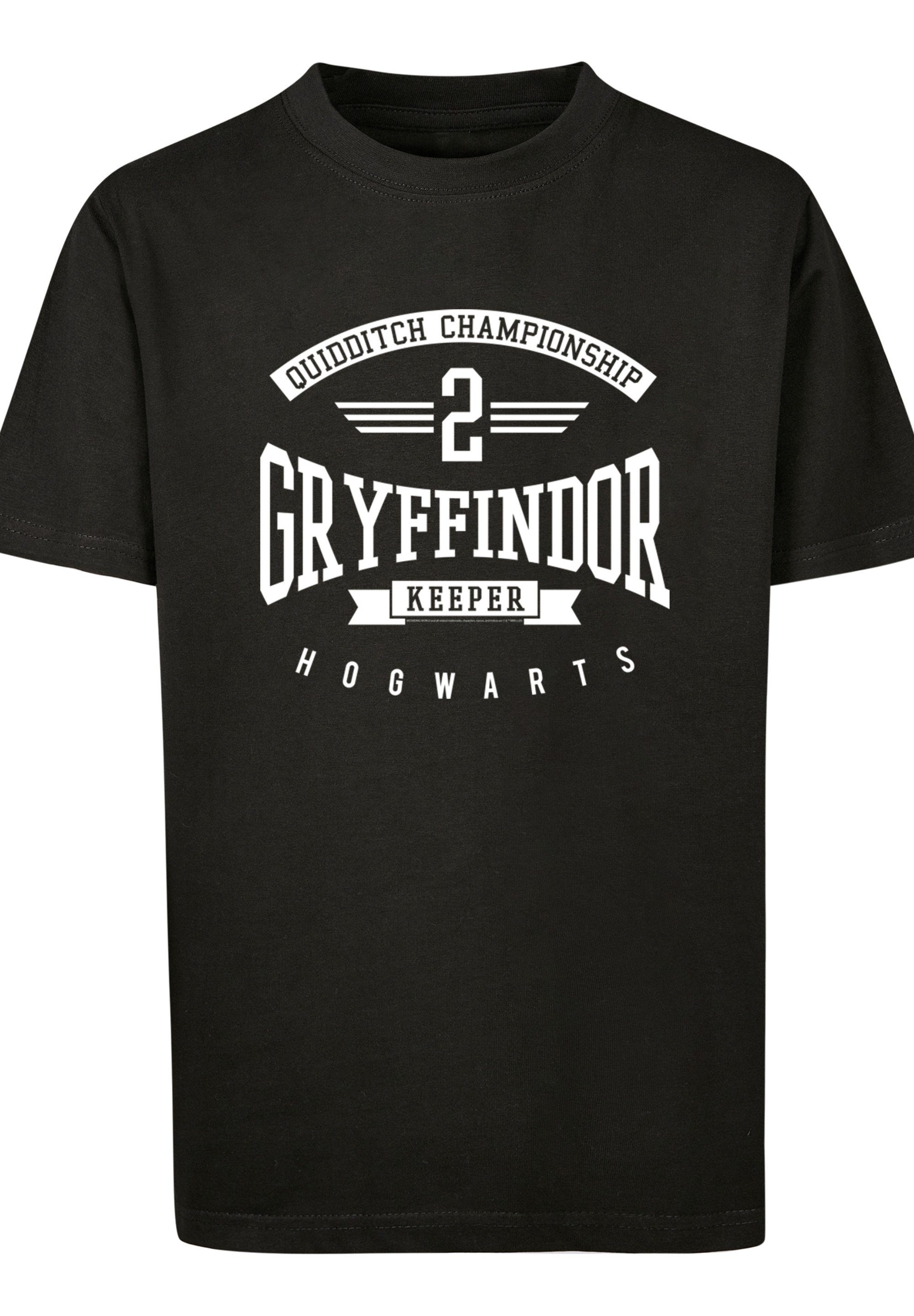 T-Shirt Keeper F4NT4STIC Print Harry Potter Gryffindor schwarz