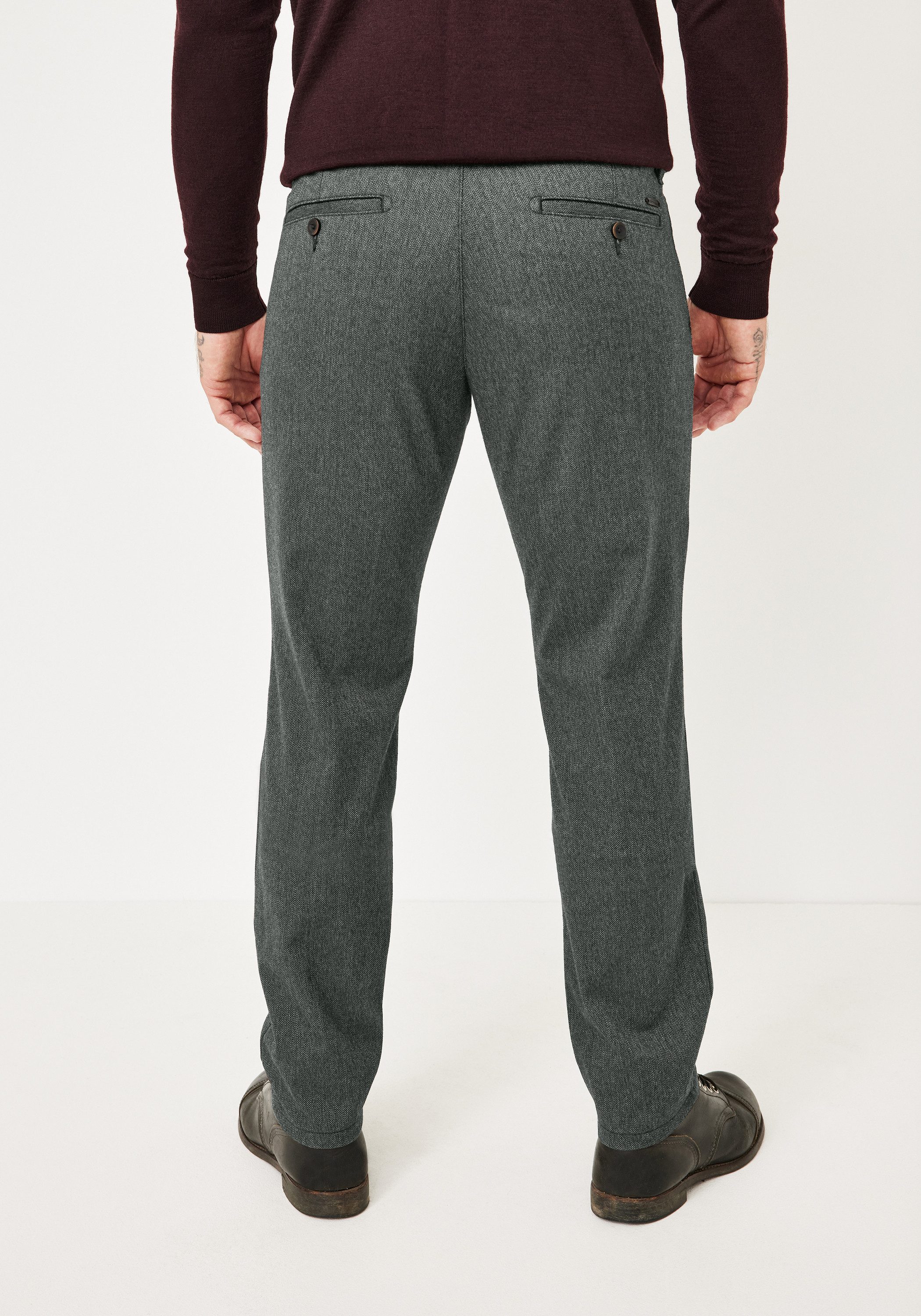 Redpoint Chinohose JASPER Modern Fit Chinohose im Wool-Look mit Stretch