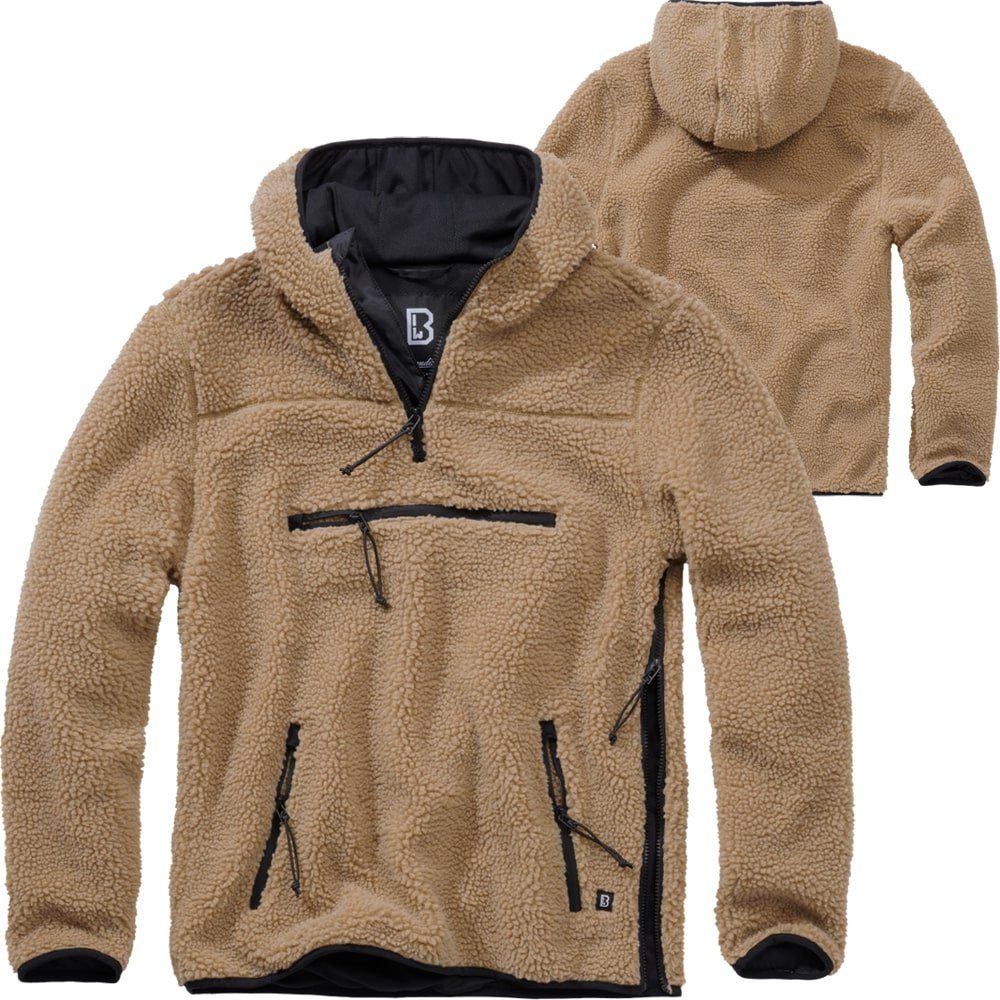 Anorak Brandit Herren Teddyfleece Worker Pullover