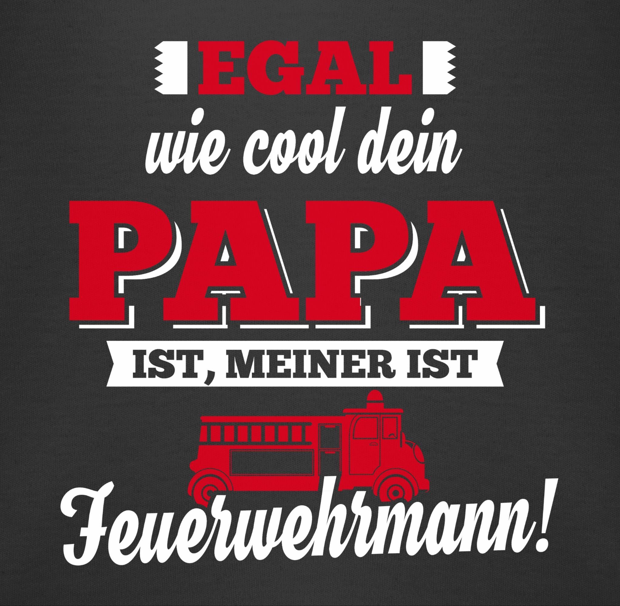 Shirtbody Baby Shirtracer Papa Feuerwehrmann Schwarz Mein 2 Sprüche