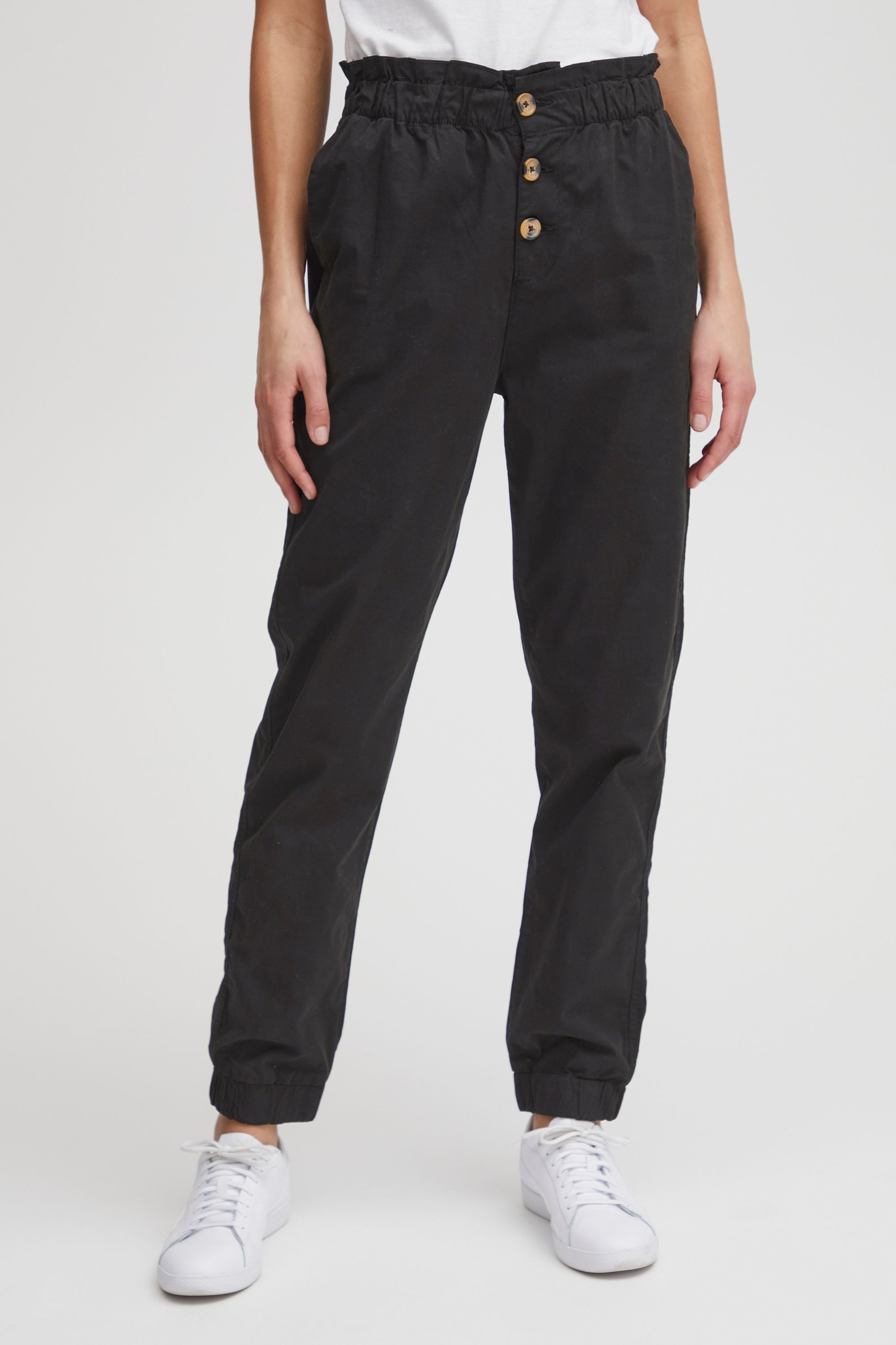 OXMO Chinohose OXCobie Stoffhose mit Paperbag-Bund