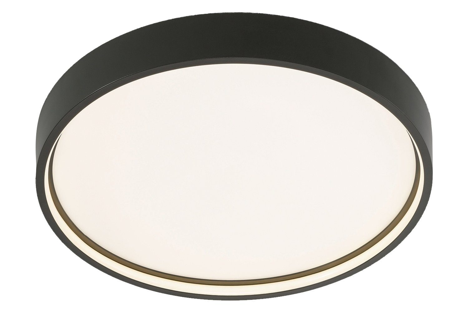 casa NOVA LED Deckenleuchte DIGO, 1-flammig, Ø 45 cm, Aluminium, Acryl, Weiß, Dimmfunktion, LED fest integriert, Warmweiß, Deckenlampe