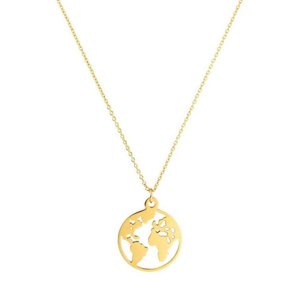 Kim Johanson Kette mit Anhänger Weltkarte, günstig online kaufen