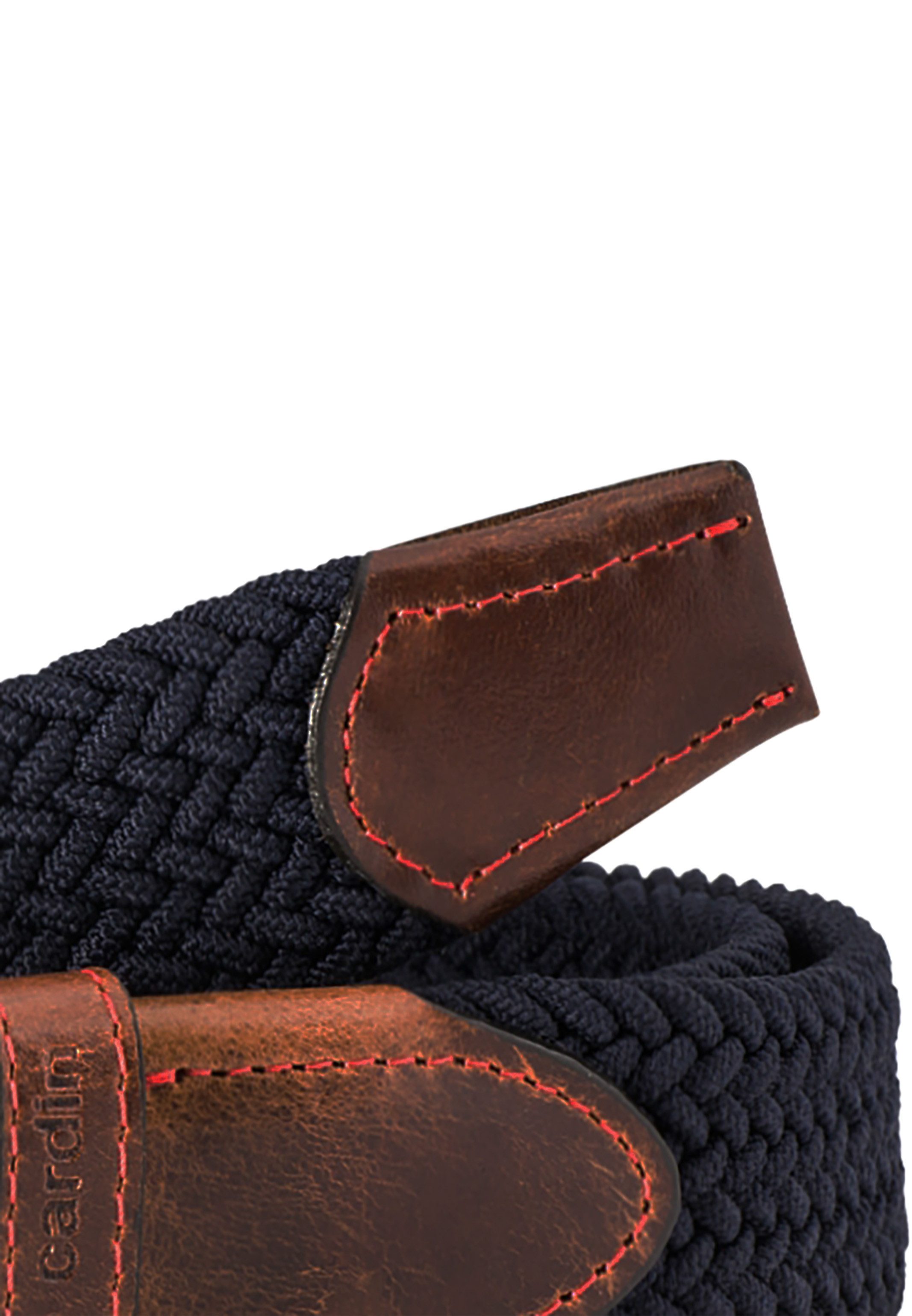 Pierre Cardin Flechtgürtel Basic (1-St) Flechtgürtel - Textilgürtel mit hochwertigen Lederenden