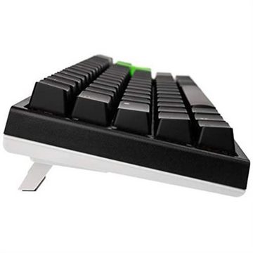 Ducky ONE 2 SF Gaming-Tastatur (MX-Red, mechanisch, ABS Tastenkappen, CH-Layout, RGB LED Beleuchtung, TKL-Mini-Version, Schwarz / Weiß)