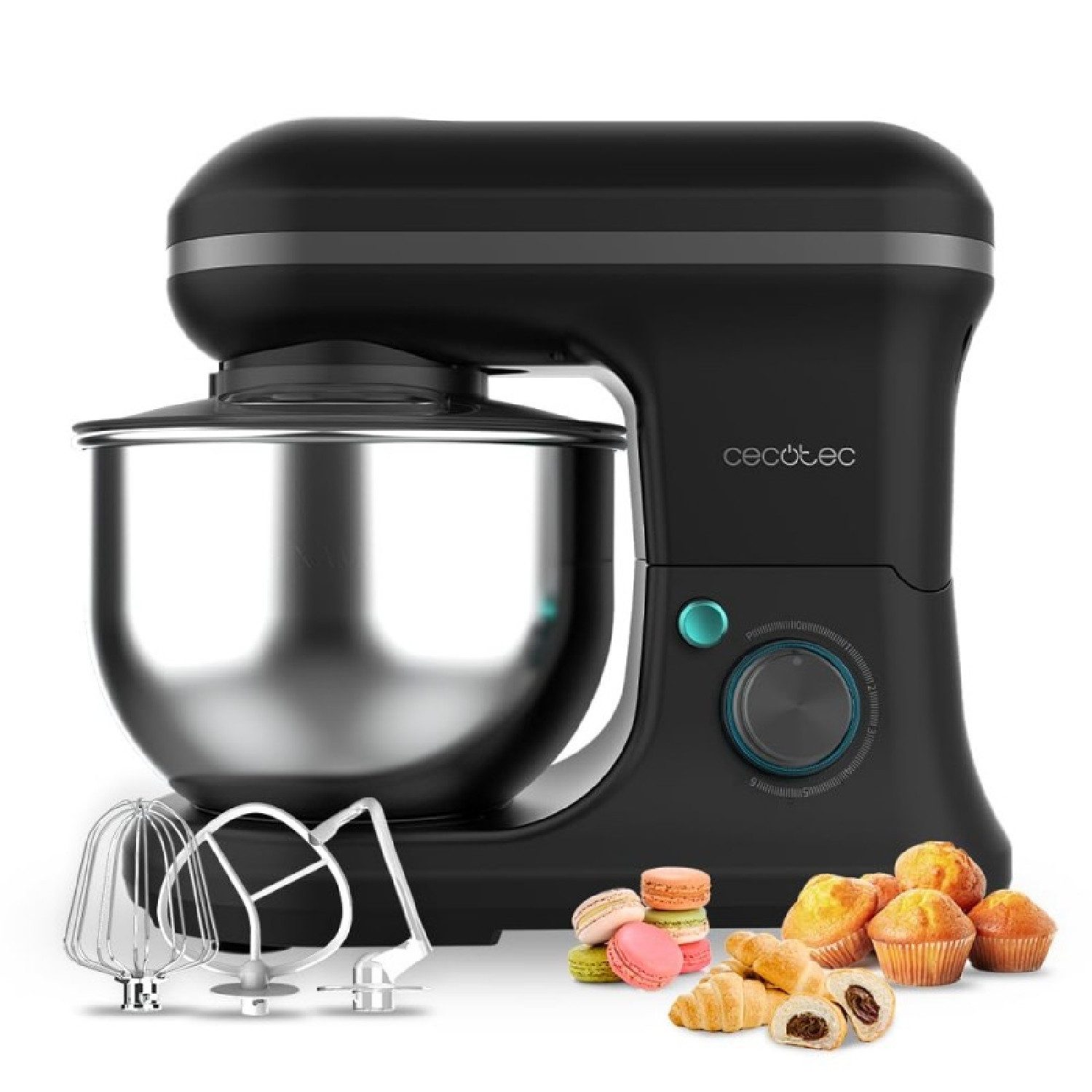 Cecotec Küchenmaschine Cecomixer Merengue 5L 1200 Black, 1200 W, 5 l Schüssel, Cecomixer Merengue 5L 1200 Black