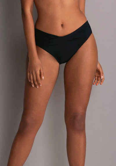 Rosa Faia Bikini-Hose Style Liz Bottom überkreuzter Raffblende im vorderen Bereich