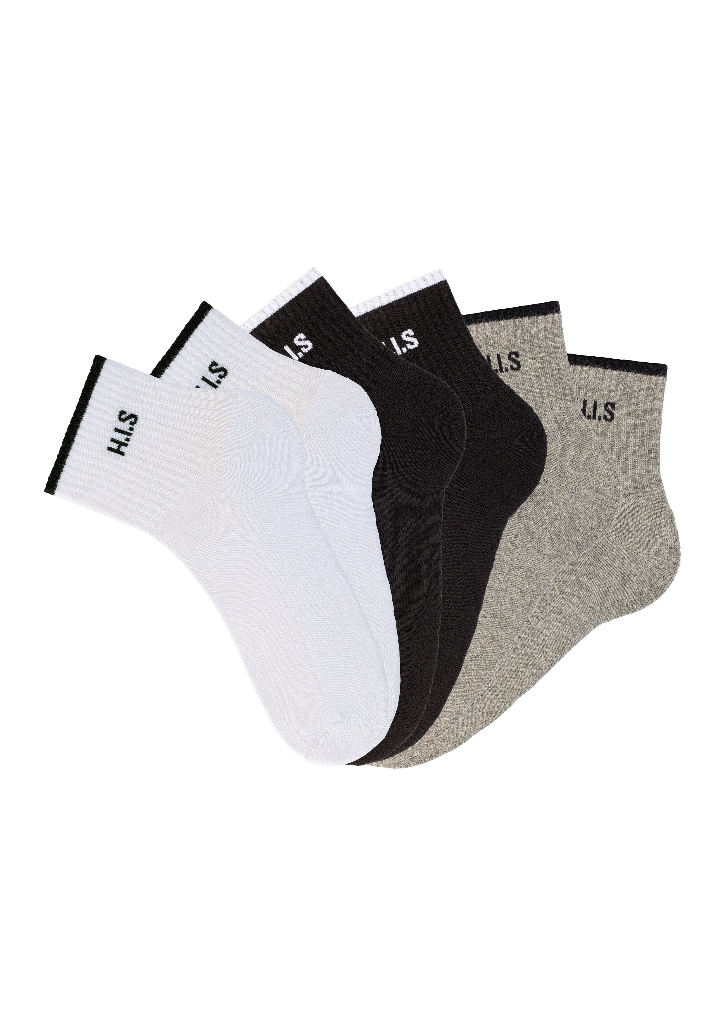 H.I.S Sportsocken (Packung, 6-Paar) Kurzsocken mit günstig online kaufen