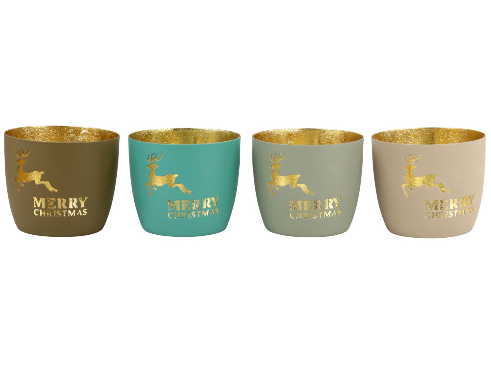 Hoff Windlicht Hirsch mehrf. Windlicht sortiert 9cm (1 Stück)