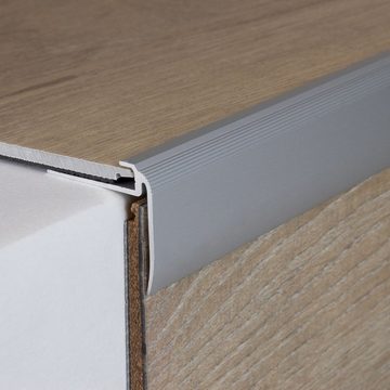 PROVISTON Abschlussprofil Aluminium, 31 x 4.5 x 1000 mm, Silber, Einfass- & Abschlussprofile