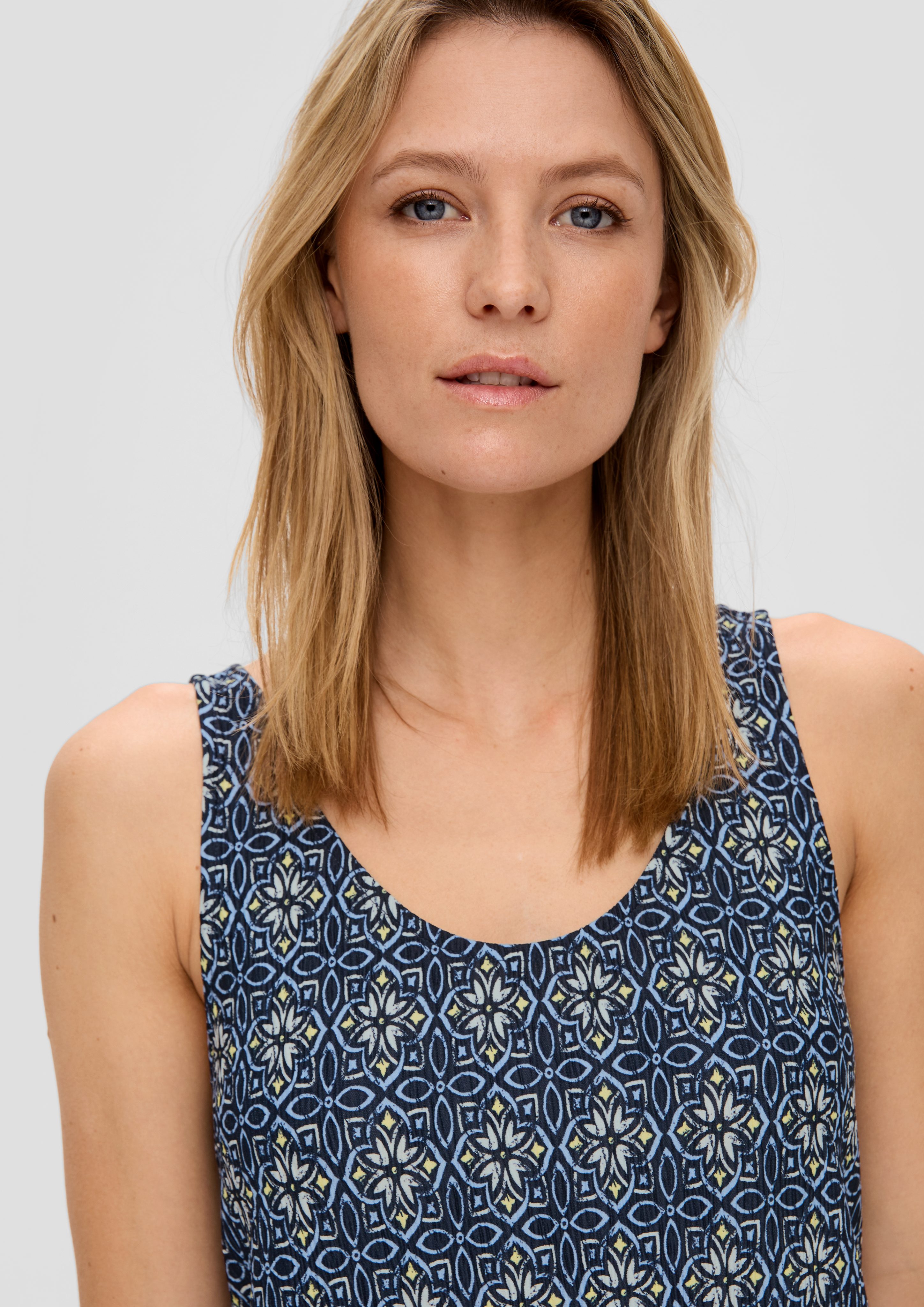s.Oliver Minikleid Plissiertes Jersey-Kleid im Relaxed günstig online kaufen