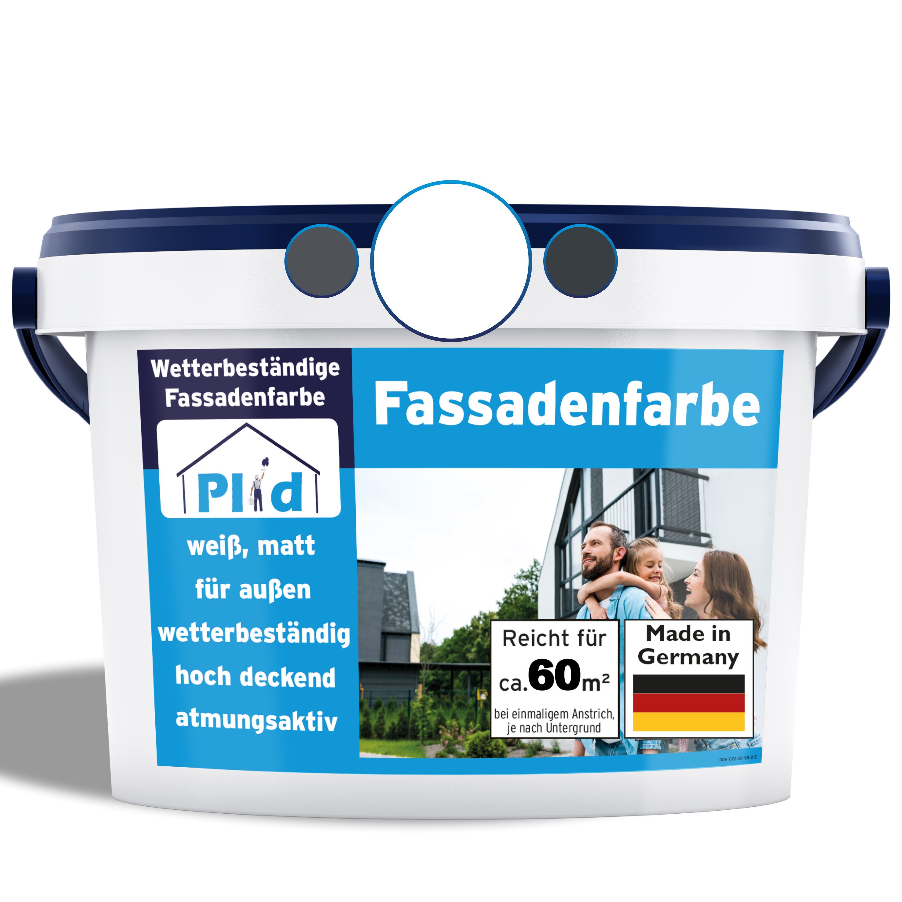 plid Fassadenfarbe Fassadenfarbe Aussenfarbe Fassadenwetterschutz Anstreichset, Schnelltrocknend