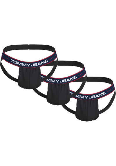 Tommy Hilfiger Underwear String 3P JOCKSTRAP (Packung, 3er-Pack) mit Tommy Jeans-Logomuster