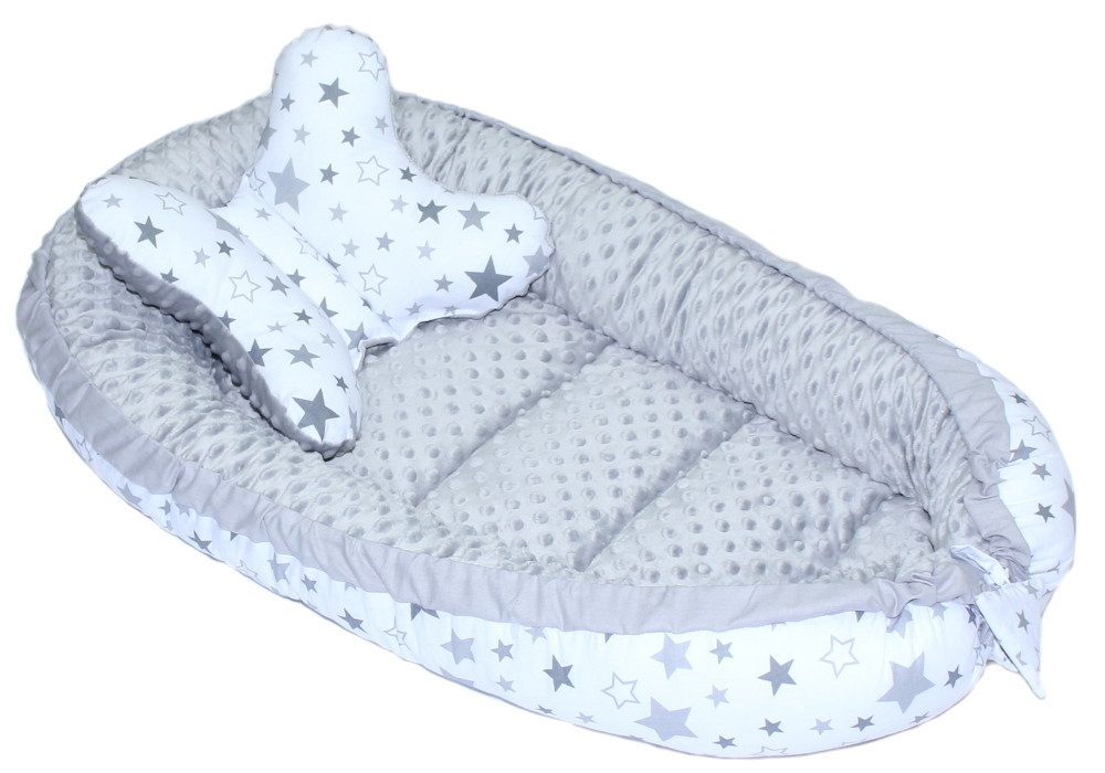 Primawela Bettnestchen Baby MINKY Nestchen Kokon Kuschelnest Kissen Decke S günstig online kaufen