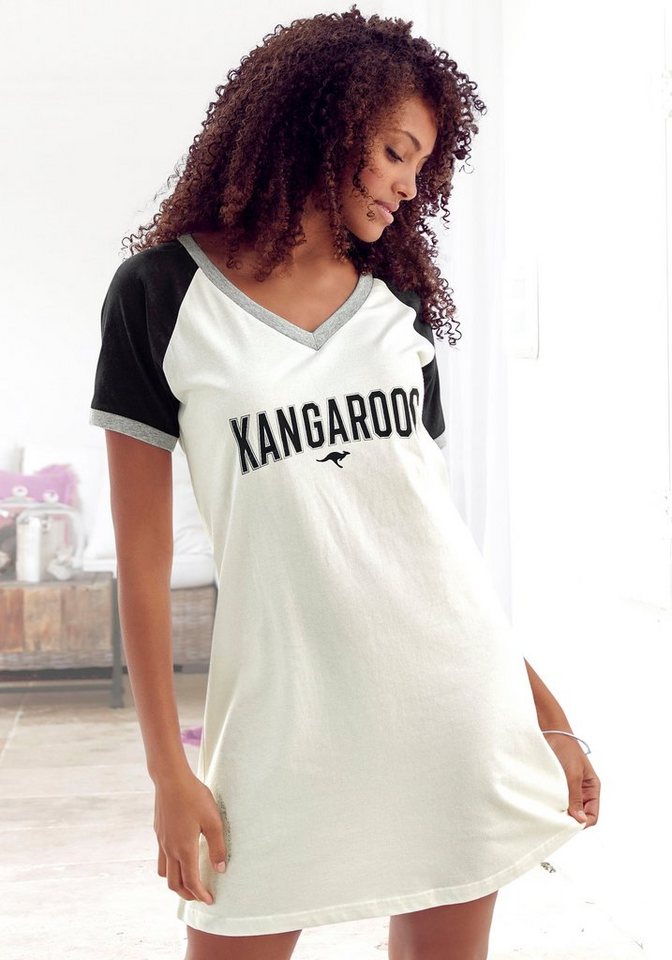 KangaROOS Bigshirt mit kontrastfarbenen Raglanärmeln