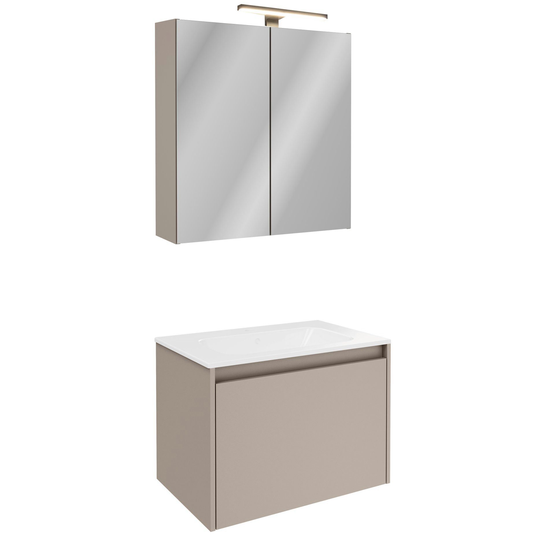 FACKELMANN Badmöbel-Set Badmöbel-Set, Waschtisch-Kombination, Badezimmerkomplettset, Möbel-Set