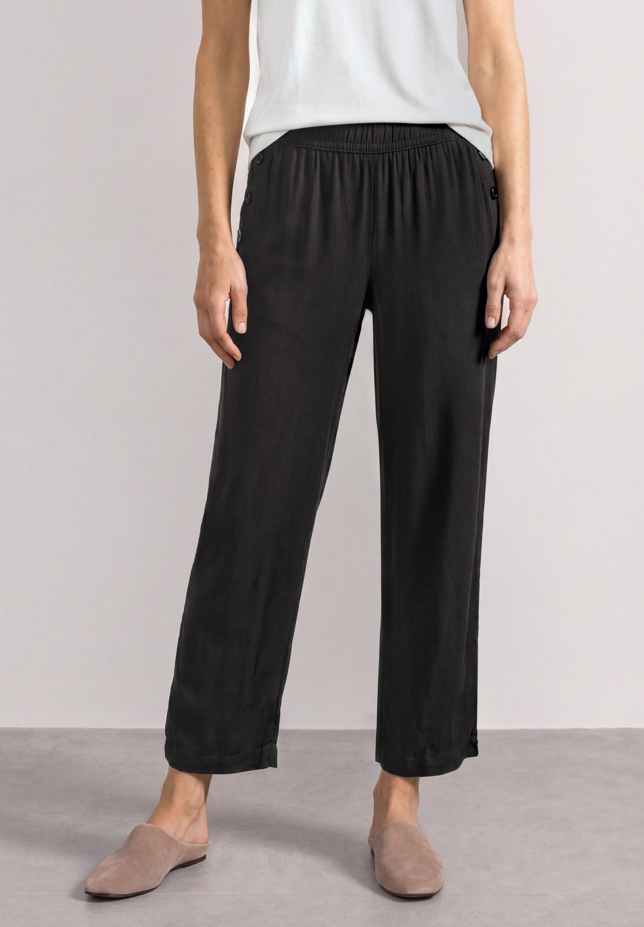 STREET ONE Stoffhose mit Wide Legs