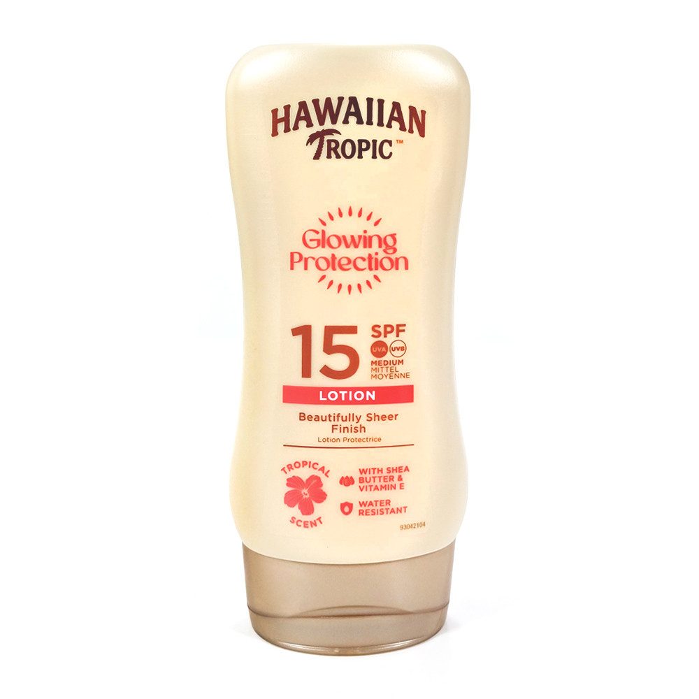 Hawaiian Tropic Sonnenschutzlotion Glowing Protection Lotion LSF 15, 180 ml