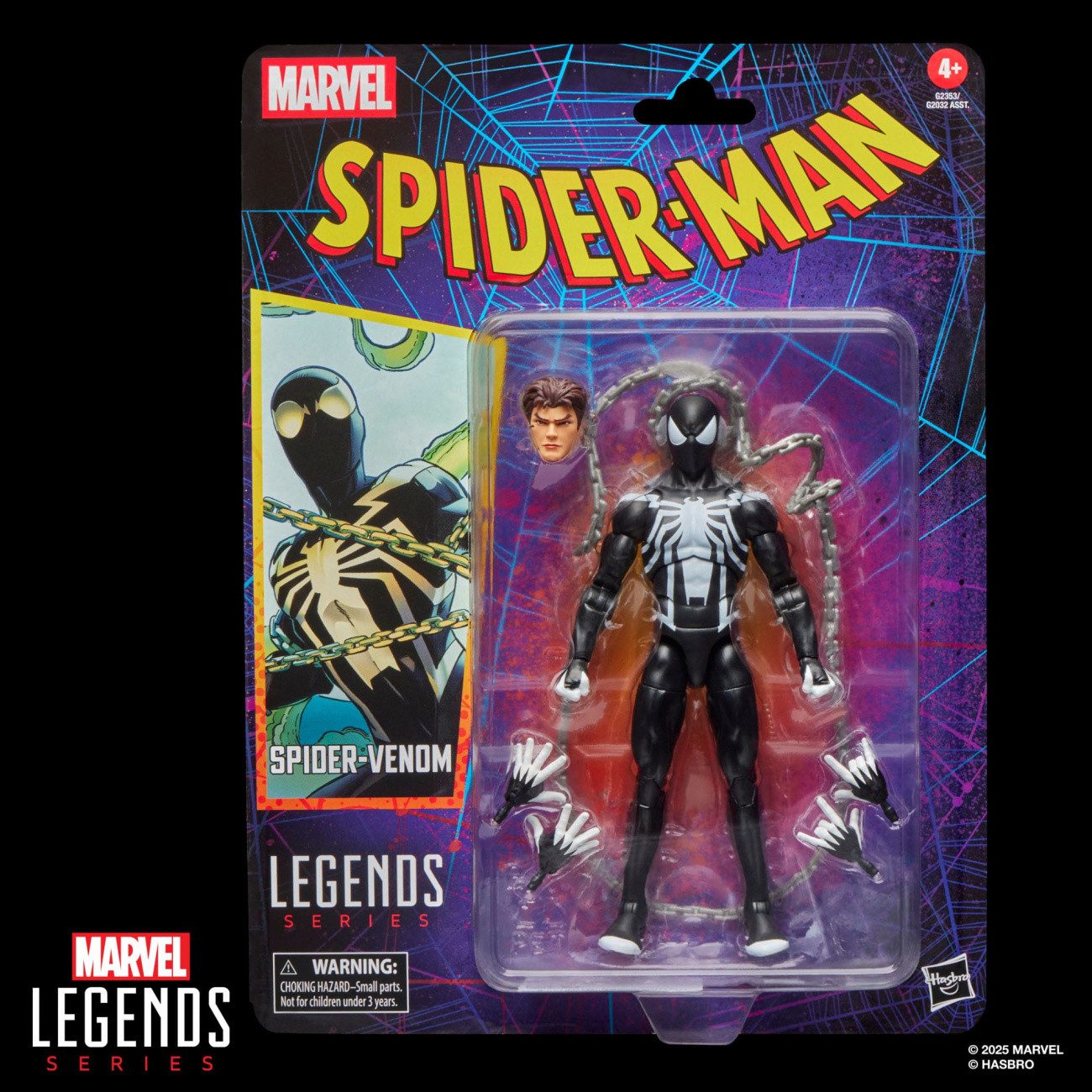 Hasbro Actionfigur Spider-Man Marvel Legends Retro Actionfigur Spider-Venom 15 cm