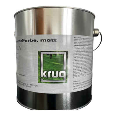 Fritz Krug Feuchtraumfarbe Set 4 x Krug Antischimmelfarbe Matt 2,5 Liter + 1 x Falon Tech Leitun