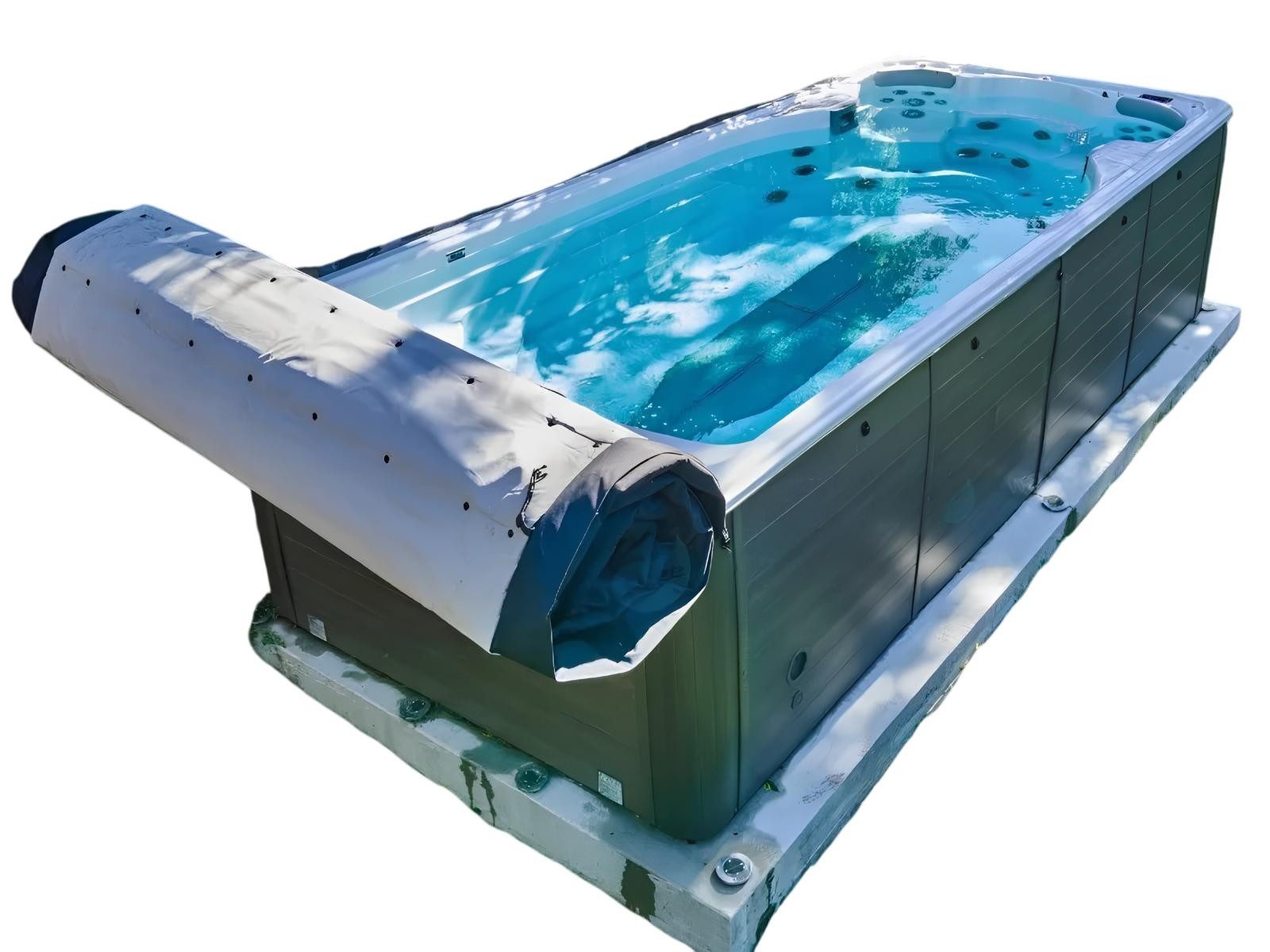 JVmoebel Whirlpool-Badewanne Outdoor Whirlpool mit Hydromassage in Weiß aus Acryl, Made in Europe