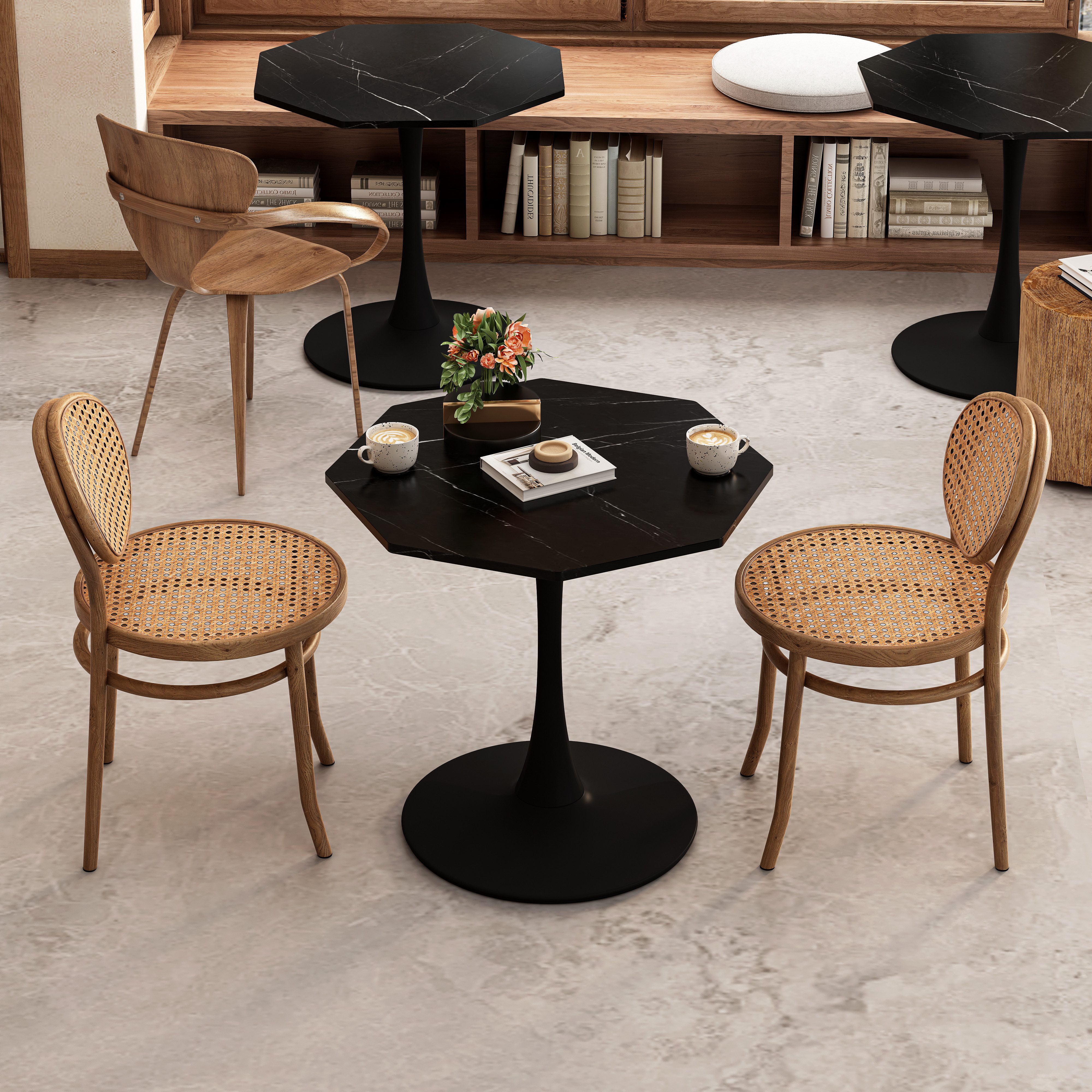 MODFU Esstisch Küchentisch Esszimmertisch (Moderner Oktagon-Couchtisch günstig online kaufen