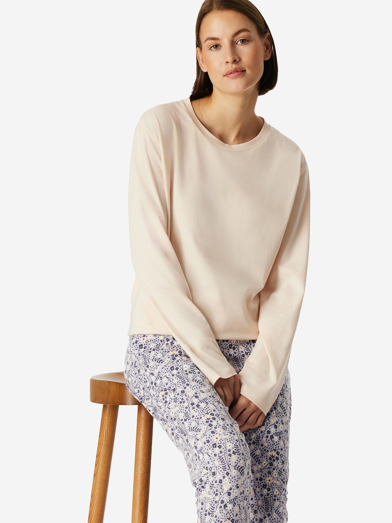 Schiesser Pyjamaoberteil Mix & Relax schlaf-oberteil nachthemd sleepshirt günstig online kaufen