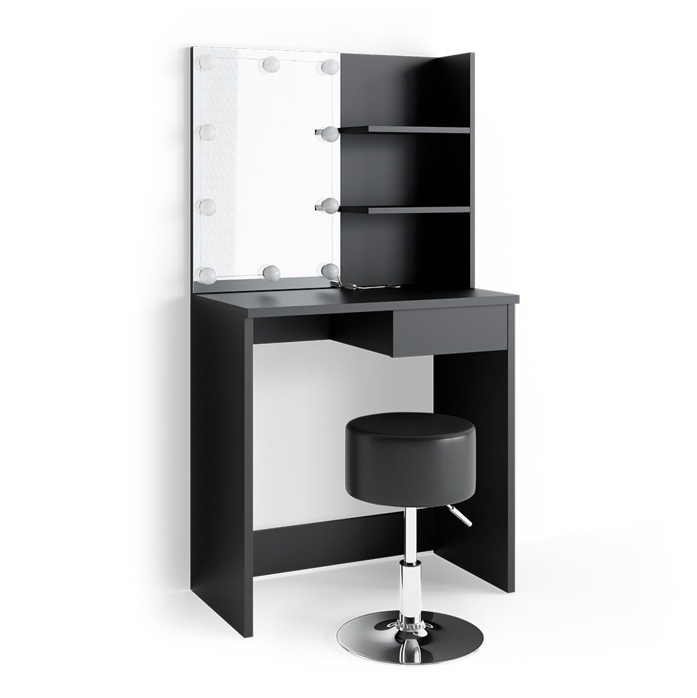 Vicco Schminktisch Dekos, Schwarz, 75 cm günstig online kaufen