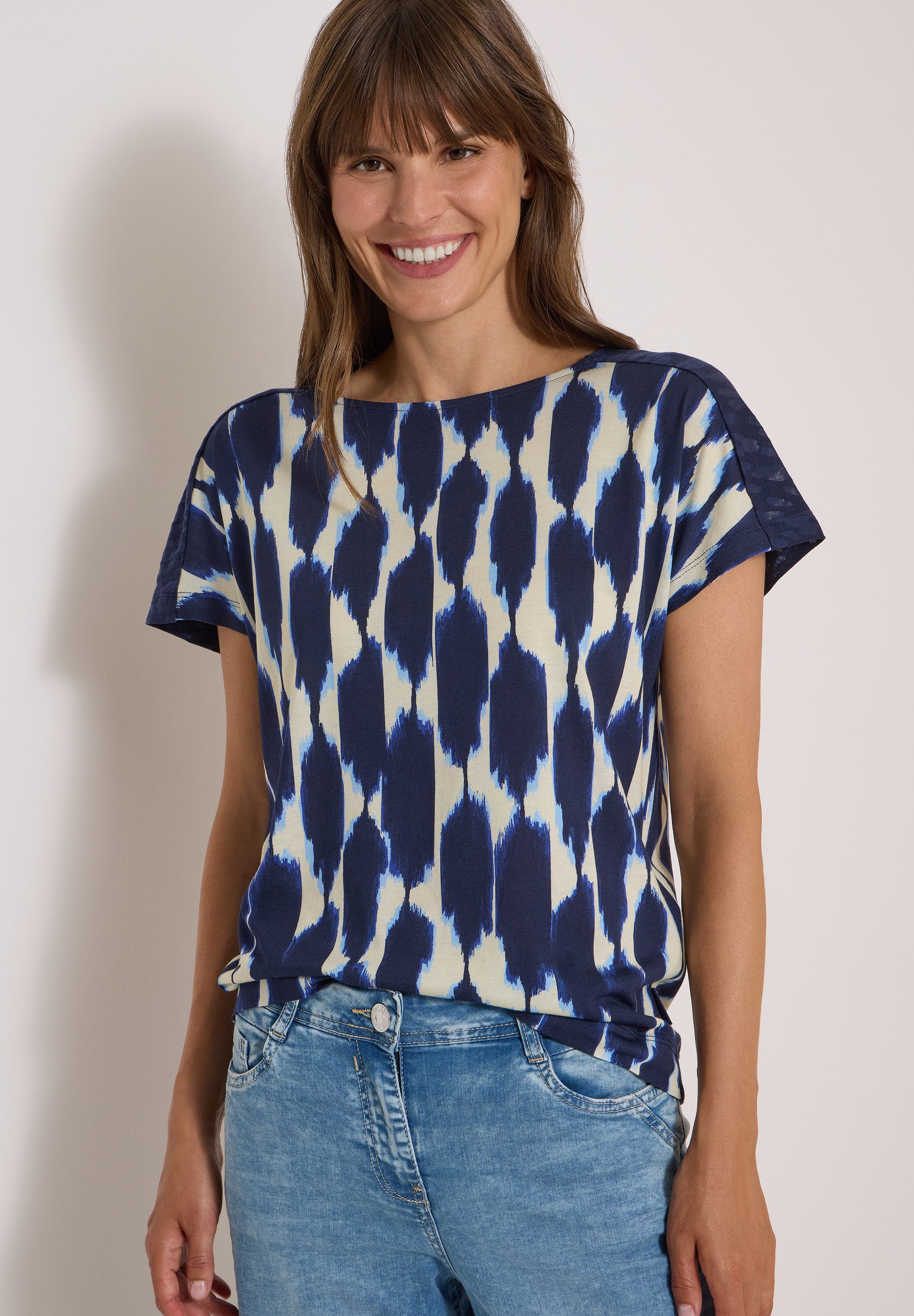 CECIL T-Shirt im soften Baumwoll-Mix