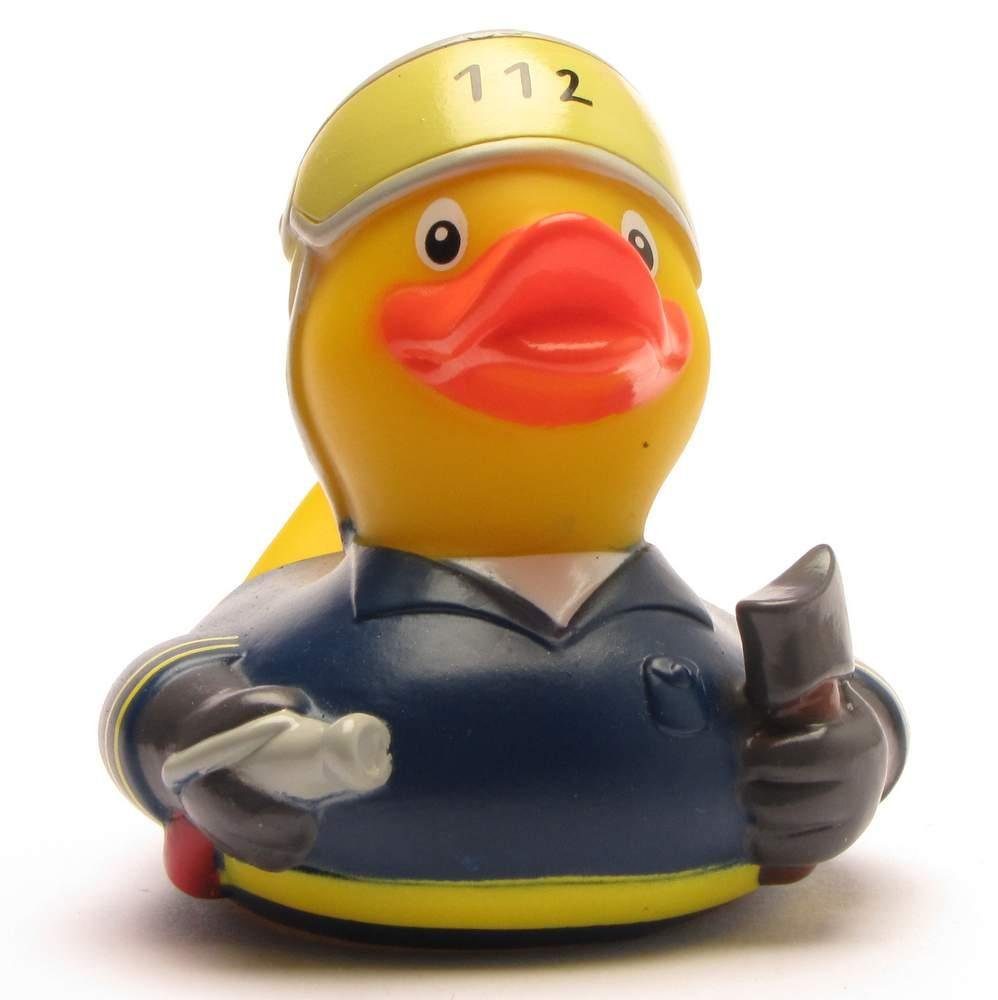 Duckshop Badeente - Badespielzeug Quietscheente Feuerwehrmann