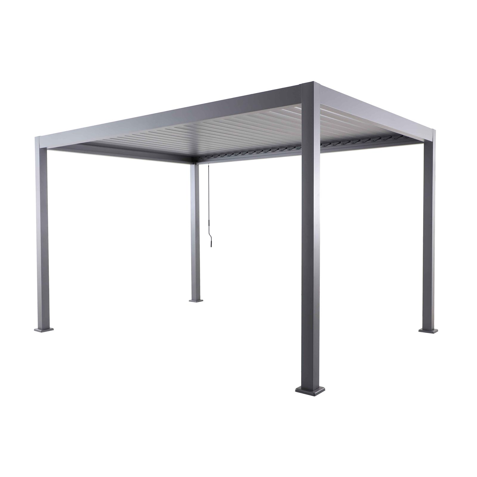 MWH Anbaupavillon LINO, UV-beständig, wetterbeständig, rostfrei, mit verstellbaren Lamellen