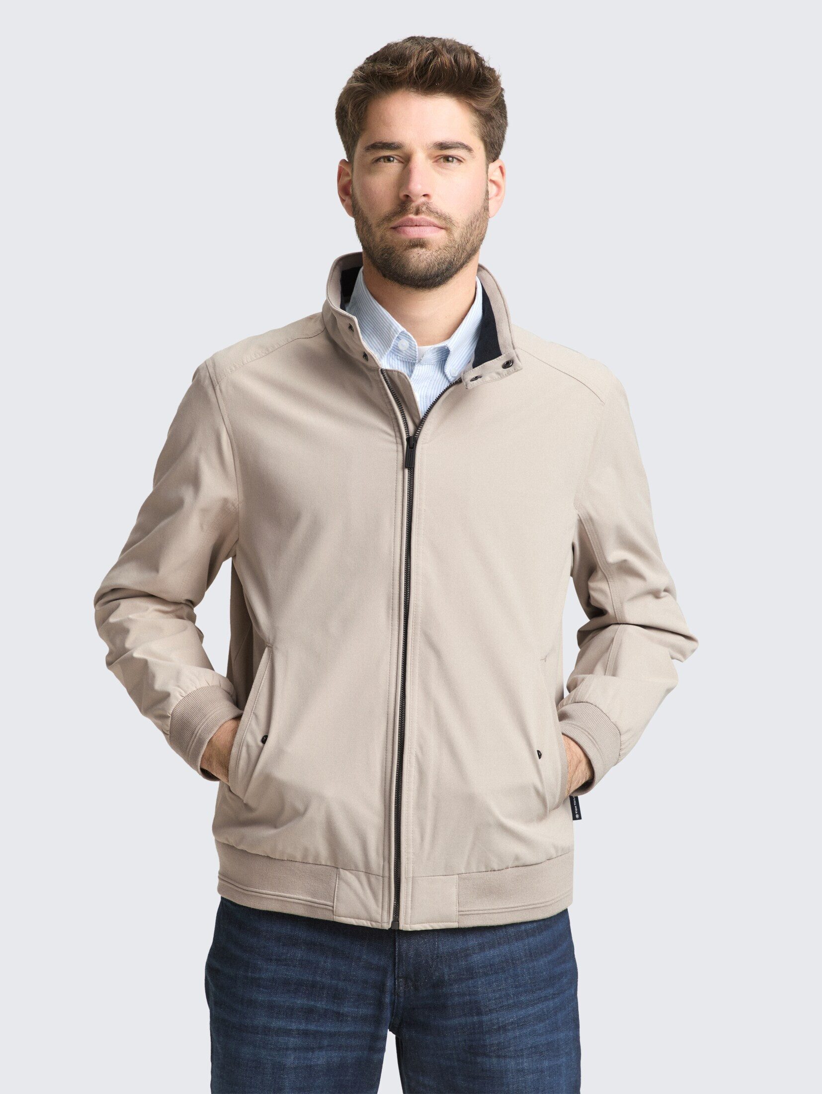 TOM TAILOR Outdoorjacke Jacken Harrington Jacke aus wasserabweisendem Mater günstig online kaufen