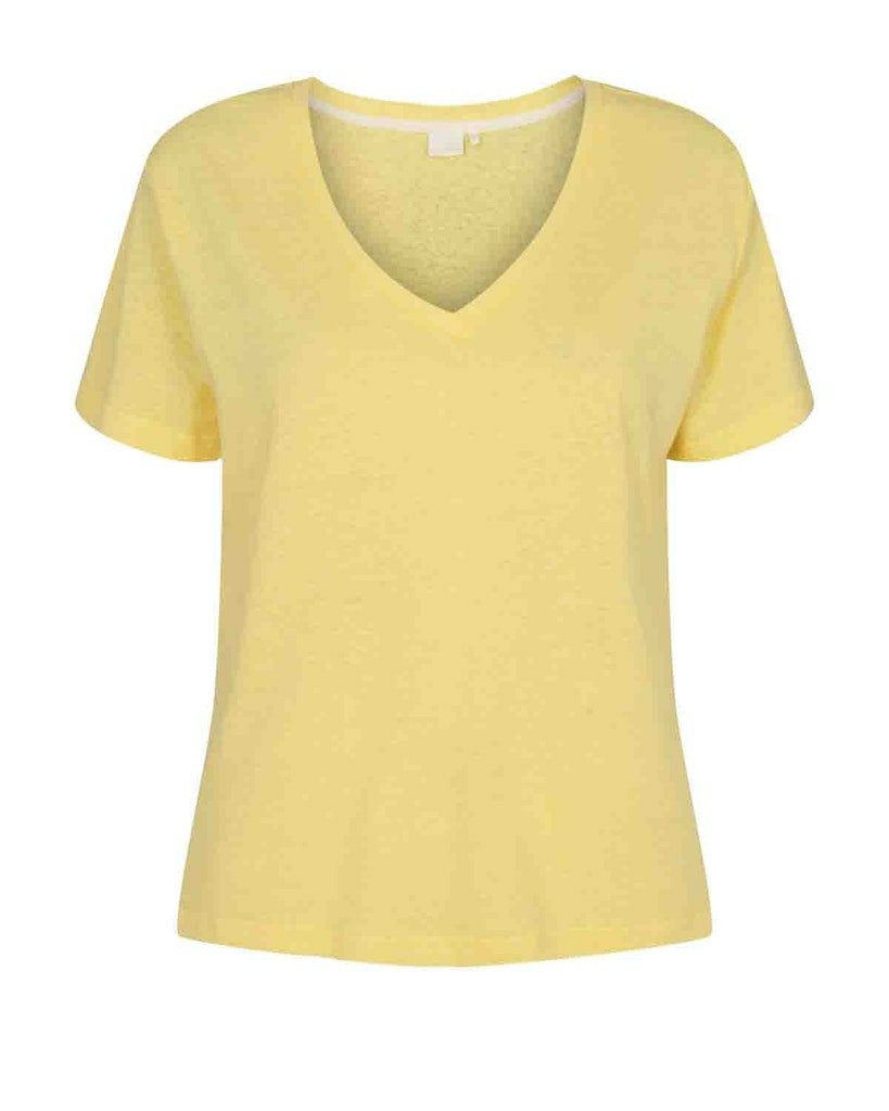 nümph T-Shirt V-Kragen T-Shirt für Damen (1-tlg., keine Angabe)