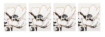 KUNSTLOFT Gemälde Weiße Unschuldsblume 40x50 cm, Leinwandbild 100% HANDGEMALT Wandbild Wohnzimmer