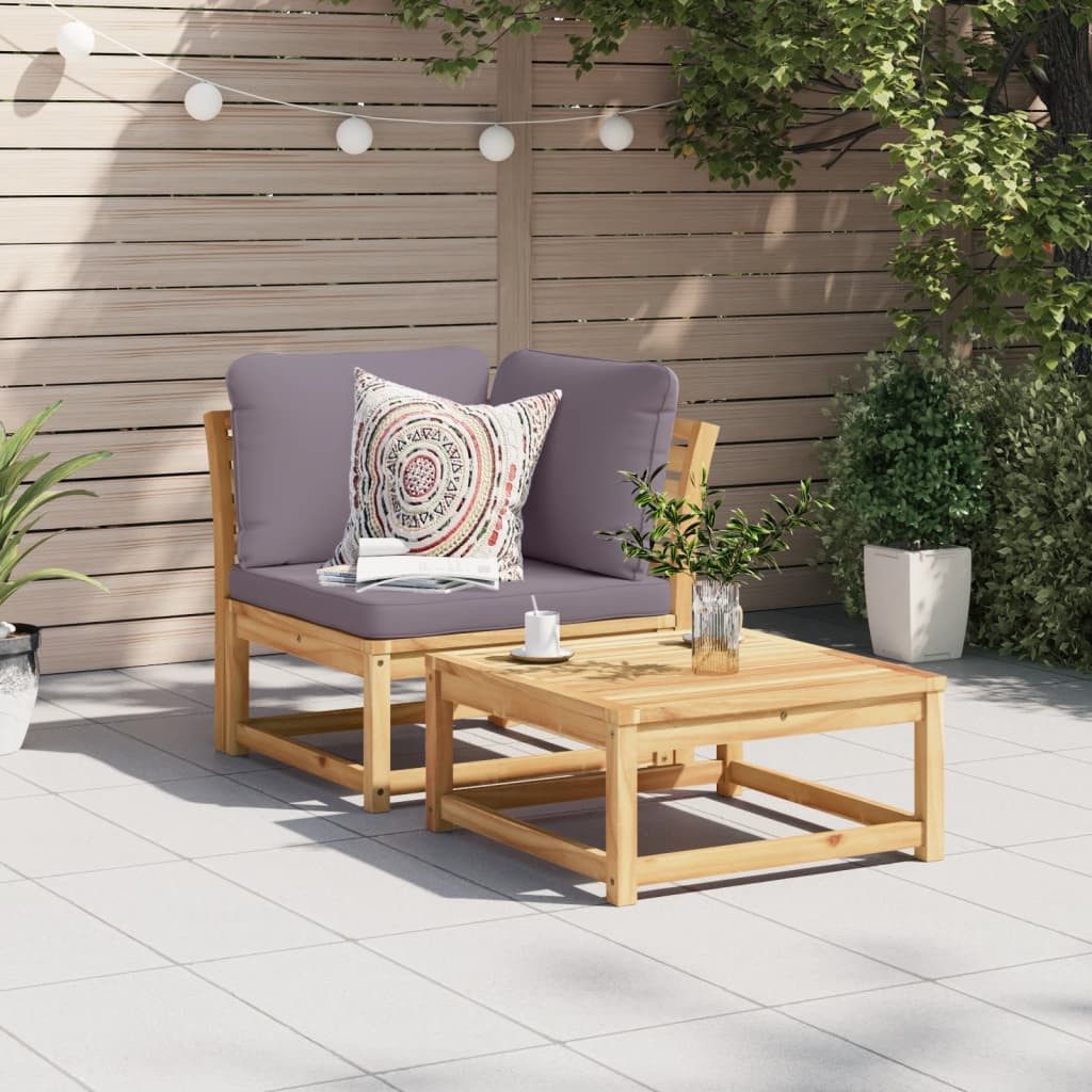 vidaXL Sofaelement Garten-Ecksofa mit Kissen 73x73x65 günstig online kaufen