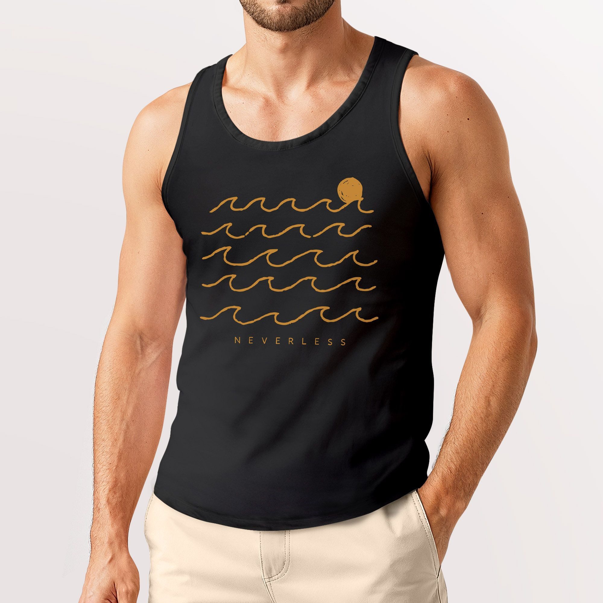 Neverless Tanktop Herren Tank-Top mitt Print günstig online kaufen