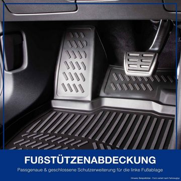 ELMASLINE Auto-Fußmatten Gummi (4 St), für VW JETTA 4 (2010-2018) IV. Generation - 3D Gummimatten mit extra hohem Rand für mehr Schutz - Passend für Baujahre:, 2010 - 2018