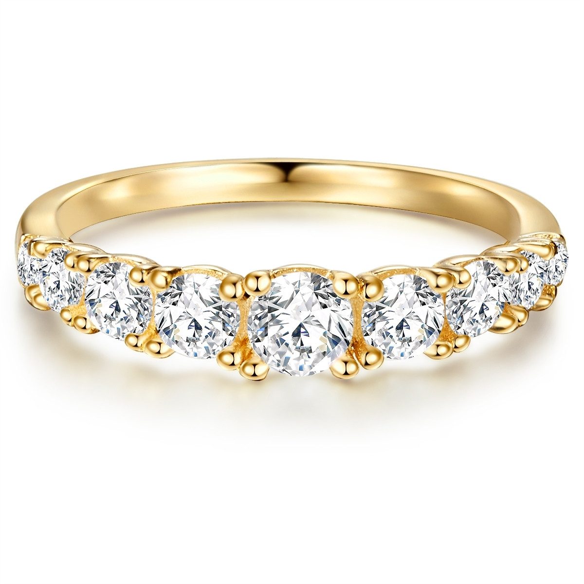 Silberring gelbgold