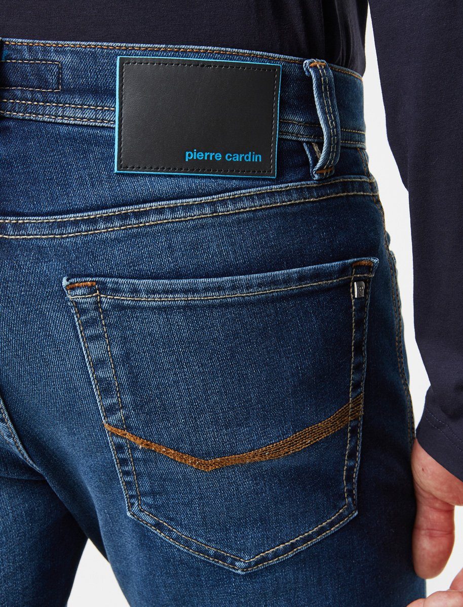 FUTUREFLEX 3451 used 5-Pocket-Jeans LYON 8880. CARDIN PIERRE Pierre washed Cardin blue vintage dark